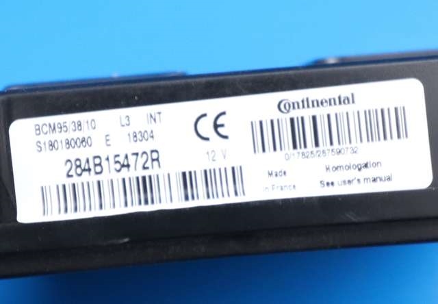 Styreenhet comfort (BCM) til Renault Zoe 2013-2019 (Fase 1) (RENAULT|284B 15472R|)