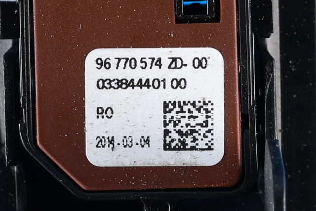 Bryter start/stopp til Peugeot 508 2014-2018 (Type I, Fase 2) (PEUGEOT|96 777946 ZD-00|)