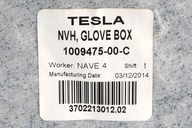 Hanskerom til Tesla Model S 2013-2016 (Fase 1)  (TESLA|1009475-00-C|)