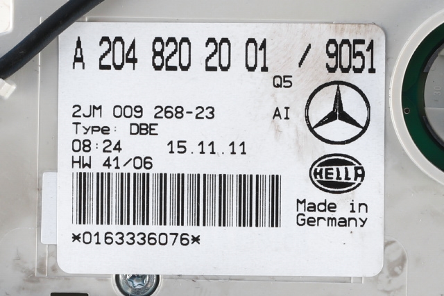Taklyspanel til Mercedes C-Klasse 2011-2014 (Fase 2) (W204) (W204) (MERCEDES|A 204 820 20 01|)