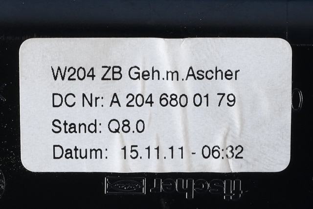 Dashbord askebeger til Mercedes C-Klasse 2011-2014 (Fase 2) (W204) (W204) (MERCEDES|A 204 680 01 79|)
