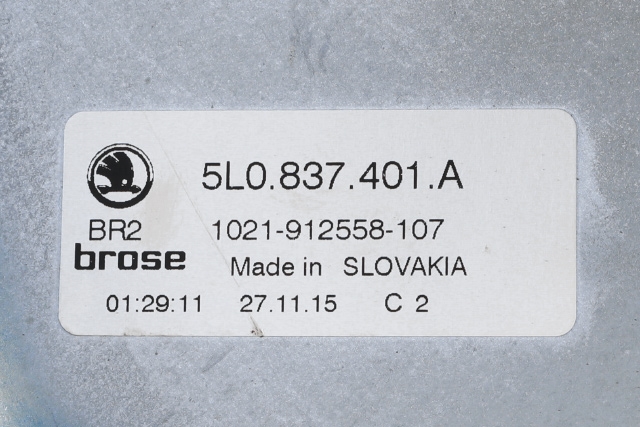 Ruteheis venstre foran til Škoda Yeti 2014-2017 (Fase 2)  (VAG|8K0 959 811 A|)