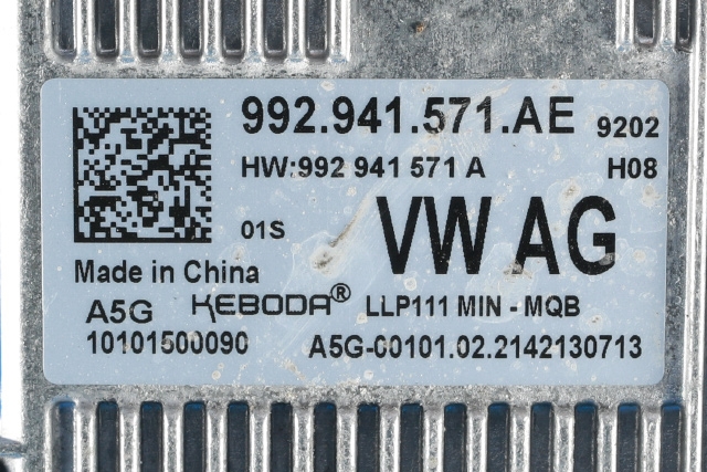 Styreenhet LED til VW Caddy 2020-->> (Type IV)  (VAG|992 941 571 AE|)