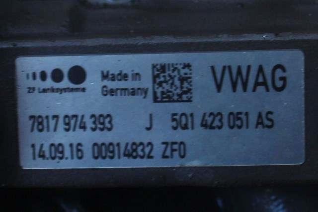 Tannstang elektrisk til Audi A3 2016-2020 (Type III, Fase 2) (VAG|5Q1 423 051 AS|)