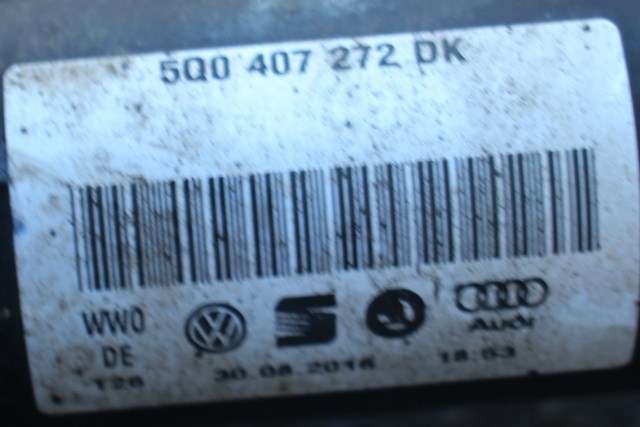 Drivaksel høyre foran, hybrid til Audi A3 2016-2020 (Type III, Fase 2) (VAG|5Q0 407 272 DK|)