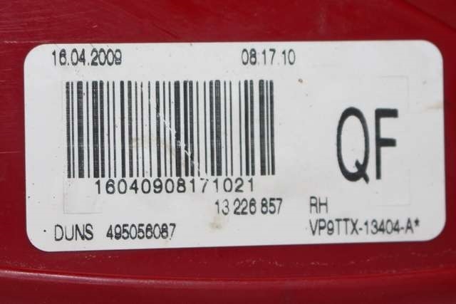 Baklykt høyre til Opel Insignia A 2009-2014 (GM|13 226 857|)