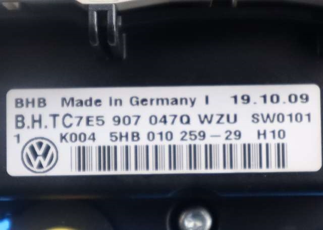 Varmeapparat betjening til VW Transporter / Caravelle 2009-2015 (Fase 2) (T5) (T5) (HELLA|5HB 010 259-29|7E5 907 047 Q|)
