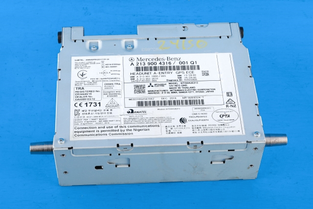 Bilstereo navigasjon til Mercedes E-Klasse, 2016-2023 (W213) (W213) (MERCEDES|A 213 900 43 16)