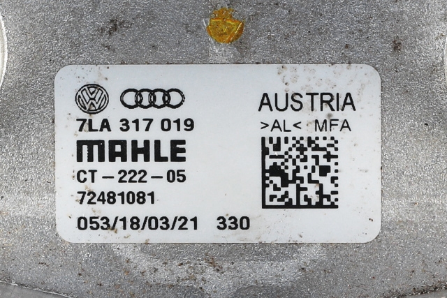 Oljekjøler til VW Transporter / Caravelle 2019-->> (T6.1) (T6.1) (VAG|7LA 317 019|)
