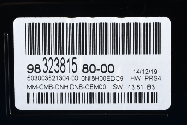 Instrumentpanel til Peugeot 3008 2016-->> (Type II) (PEUGEOT|98 323815 80-00|)