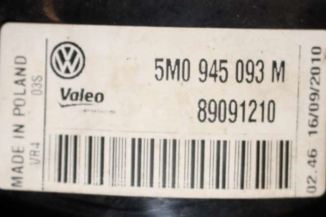 Baklykt venstre indre til VW Golf, Plus/Cross 2009-2013 (Fase 2) (VAG|5M0 945 093 M|)