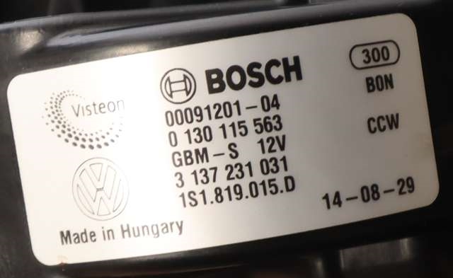 Varmeapparat motor til VW Up 2012-2019  (VAG|1S1 819 015 D|)