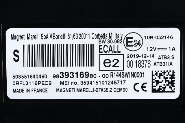 Styreenhet diverse til Peugeot 3008 2016-->> (Type II) (PEUGEOT|98 393169 80|)