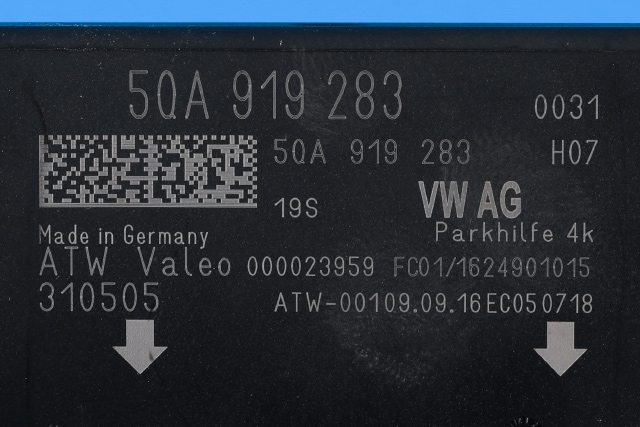 Styreenhet parkering til Audi A3 2016-2020 (Type III, Fase 2) (VAG|5QA 919 283|)