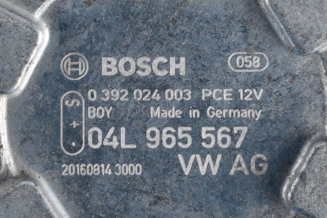 Sirkulasjonspumpe til Audi A3 2016-2020 (Type III, Fase 2) (BOSCH|0 392 024 003|04L 965 567|)
