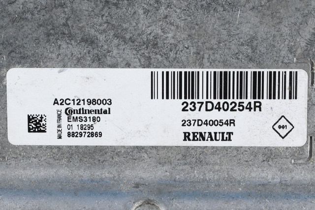 Styreenhet motor til Renault Zoe 2013-2019 (Fase 1) (CONTINENTL|A2C12198003|237D 40254R|)