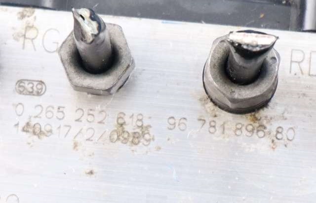 ABS sentral til Peugeot 508 2014-2018 (Type I, Fase 2)  (BOSCH|0 265 252 618|96 781896 80|)