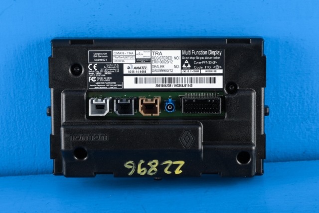 Bilstereo navigasjon skjerm til Renault Zoe 2013-2019 (Fase 1) (RENAULT|2591 50423R|)