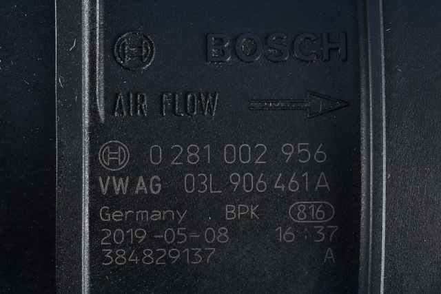 Luftmengde/luftmassemåler til Škoda Octavia 2017-2020 (Type III, Fase 2) (BOSCH|0 281 002 956|03L 906 461 A|)