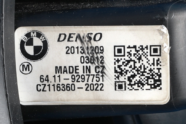 Varmeapparat motor til BMW i3 2013-2022  (DENSO|116360-2022|64.11-9 297 751|)
