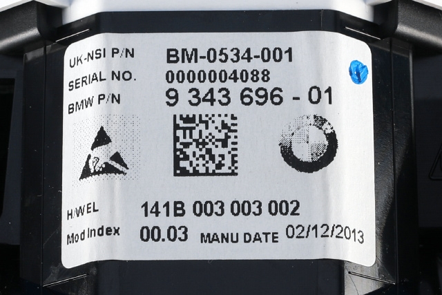 Instrumentpanel til BMW i3 2013-2022 (BMW|9 343 696|)
