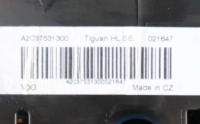 Instrumentpanel til VW Tiguan 2011-2016 (Type I, Fase 2) (VAG|5N0 920 873|)