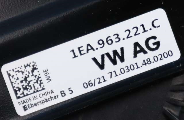 Varmeapparat PTC-heater til Audi Q4 e-tron 2021-->>  (VAG|1EA 963 221 C|)