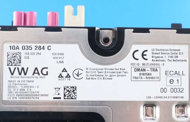 Styreenhet diverse til Audi Q4 e-tron 2021-->>  (VAG|10A 035 284 C|)