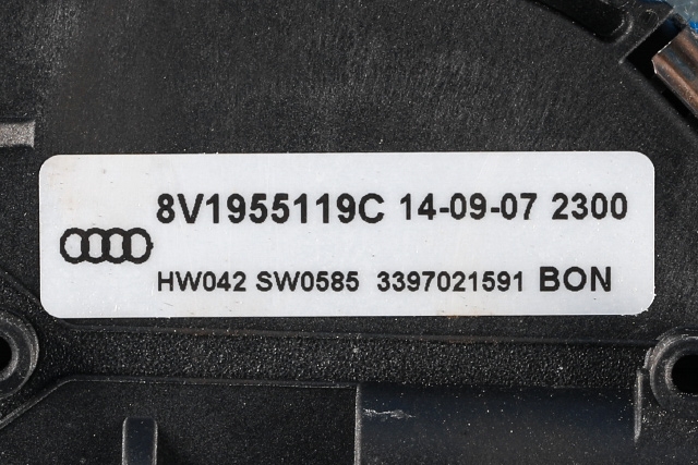 Viskermotor frontrute komplett m/overføring til Audi A3 2012-2016 (Type III, Fase 1)  (VAG|8V1 955 023 C|)