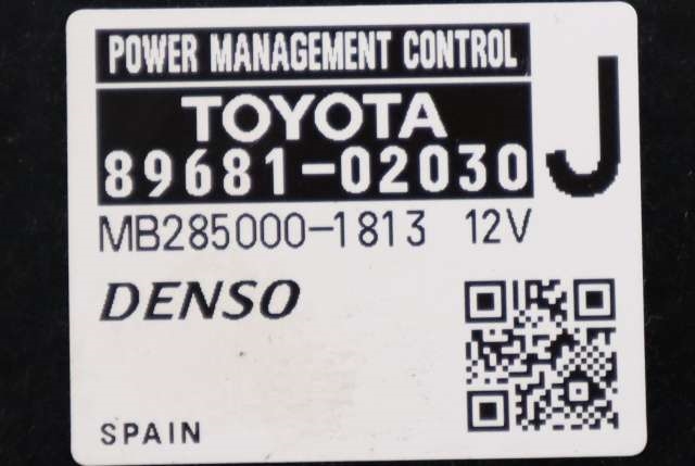 Styreenhet diverse til Toyota Auris 2013-2015 (Type II, Fase 1) (TOYOTA|89681-02030|)