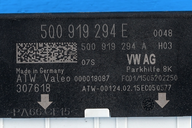Styreenhet parkering til VW e-Golf 2014-2017 (Fase 1)  (VAG|5Q0 919 294 E|)