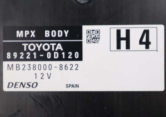 Styreenhet diverse til Toyota Yaris 2012-2014 (Type III, Fase 1) (TOYOTA|89221-0D120|)