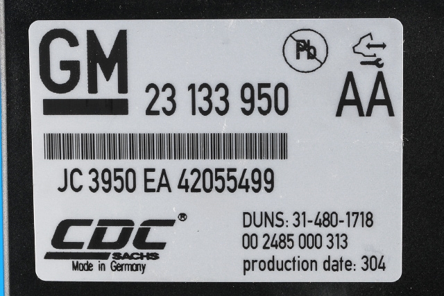 Styreenhet nivå/luftfjæring til Opel Astra J 2010-2015 (GM|23 133 950|)