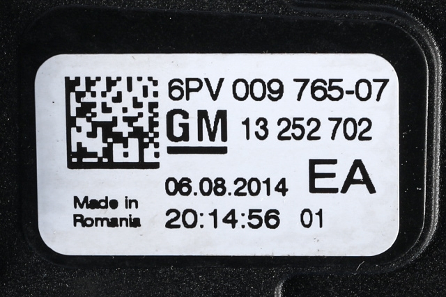 Pedal gass til Opel Astra J 2010-2015 (HELLA|6PV 009 765-07|13 252 702|)