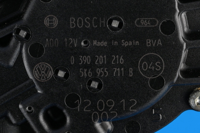 Viskermotor bakrute til VW Golf VI 2008-2012 (BOSCH|0 390 201 216|5K6 955 711 B|)