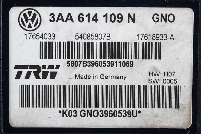 ABS sentral til VW Passat 2011-2015 (B7) (B7) (VAG|3AA 614 109 N|)