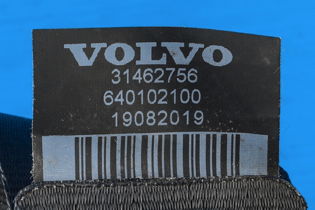 Sikkerhetsbelte bak høyre til Volvo V60 / V60 CC 2018-->> (Type II)  (VOLVO|31462756|)