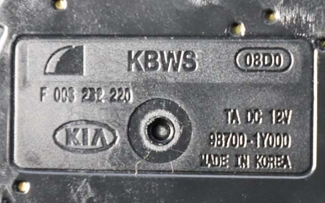 Viskermotor bakrute til Kia Picanto 2011-2017 (Type II)  (KIA|98700-1Y000|)