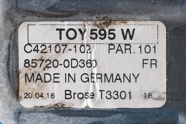 Ruteheis venstre foran til Toyota Yaris 2014-2020 (Type III, Fase 2) (DENSO|961919-101|85702-02020|)