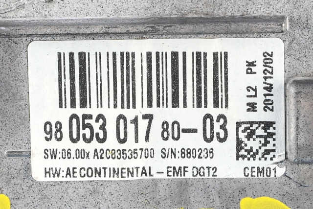 Bilstereo navigasjon skjerm til Peugeot 208 2012-2019 (Type I)  (PEUGEOT|98 053017 80|)