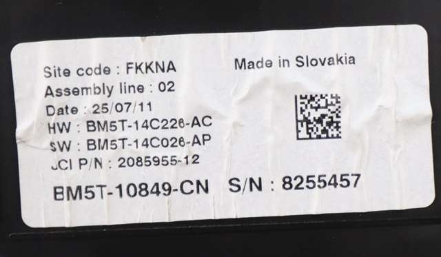 Instrumentpanel til Ford Focus 2011-2014 (Type III, Fase 1) (FORD|BM5T-10849-CN|)