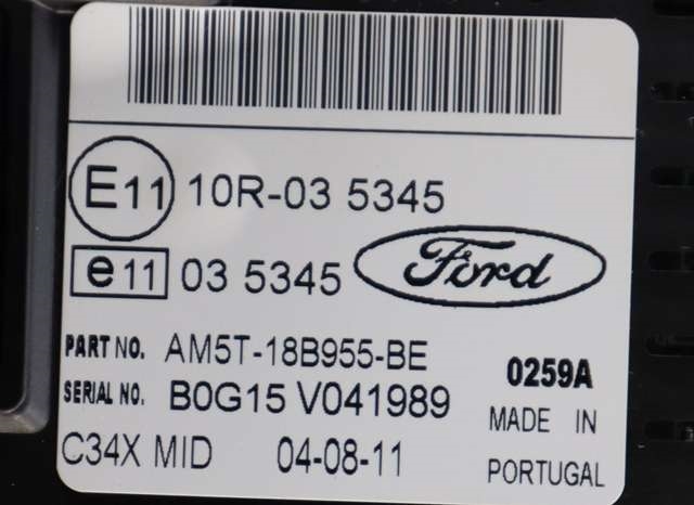 Instrument kjørecomputer til Ford Focus 2011-2014 (Type III, Fase 1)  (FORD|AM5T-18B955-BE|)