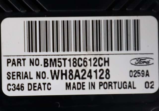 Varmeapparat betjening til Ford Focus 2011-2014 (Type III, Fase 1) (FORD|BM5T-18C612-CH|)