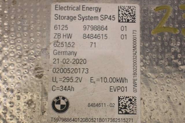 Batteripakke hybrid til BMW X1 2015-2022 (F48) (F48) (BMW|61.25-9 798 864|)