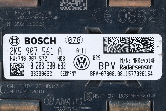Sensor radar til VW Caddy 2015-2020 (Type III, Fase 3)  (VAG|2K5 907 561 A|)