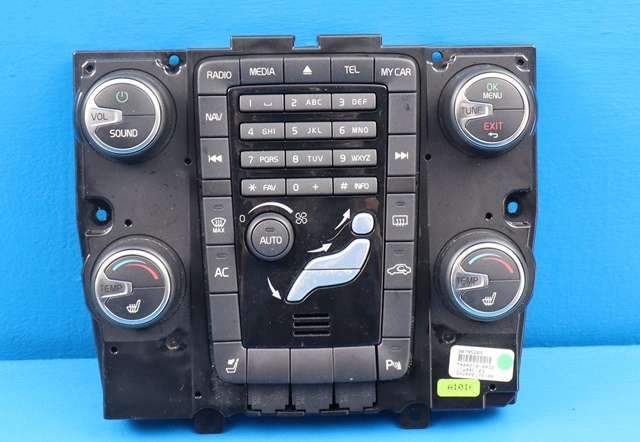 Bilstereo navigasjon betjeningspanel til Volvo V60 2010-2013 (Type I, Fase 1) (VOLVO|30795265|)