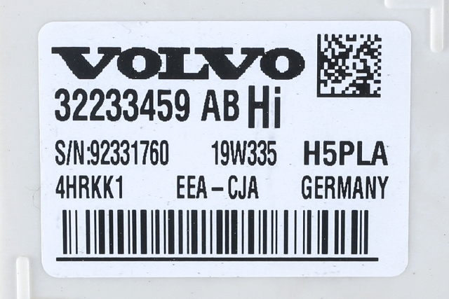 Styreenhet comfort (BCM) til Volvo V60 / V60 CC 2018-->> (Type II) (VOLVO|32233459 AB|)
