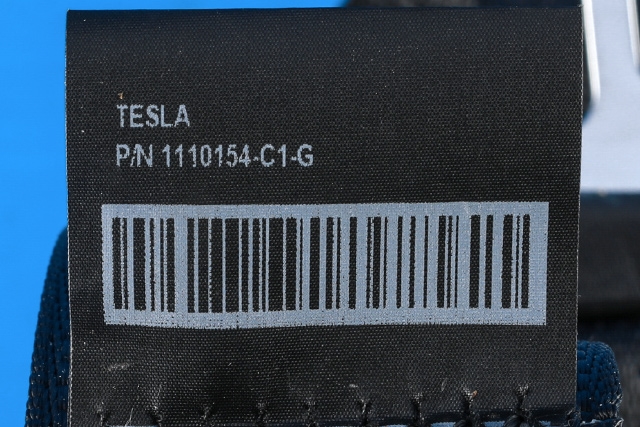 Sikkerhetsbelte bak høyre til Tesla Model 3 2018-2023 (Fase 1) (TESLA|1110154-C1-G|)