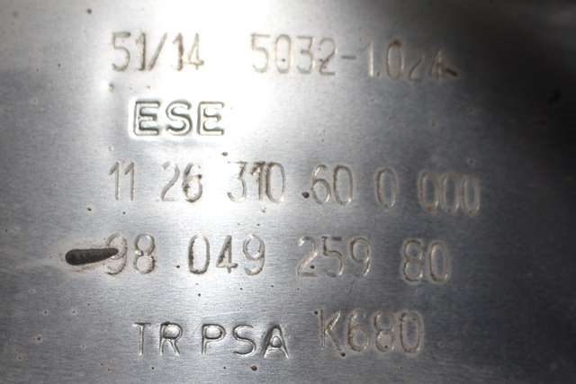 Katalysator til Peugeot 308 2013-2021 (Type II)  (PEUGEOT|98 049259 80|)