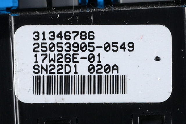 Bryter setevarme til Volvo V90 / V90 CC / S90 2016-->>  (VOLVO|31346786|)